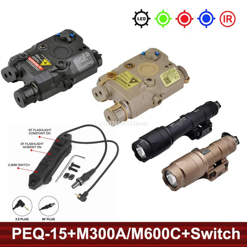 UHP PEQ15 IR Illuminator Light Surefir M600C Flashlight Tactical M300A