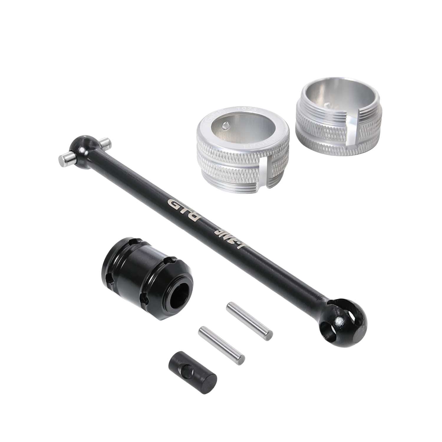 GTB CNC-Stahl-Antriebswelle vorne und hinten in der Mitte für 1/5 RC Car Losi 5ive T V1.0 Ersatzteil – Detail 6