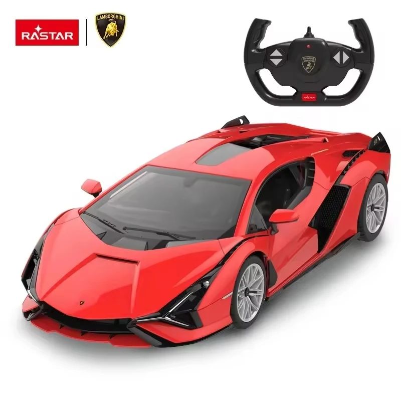RASTAR Lamborghini Sian FKP RC Car 1:14 Car Model 600mAh Battery LED Lights OPen The Doors Auto Machine Toy Gift for Kids Adults 4