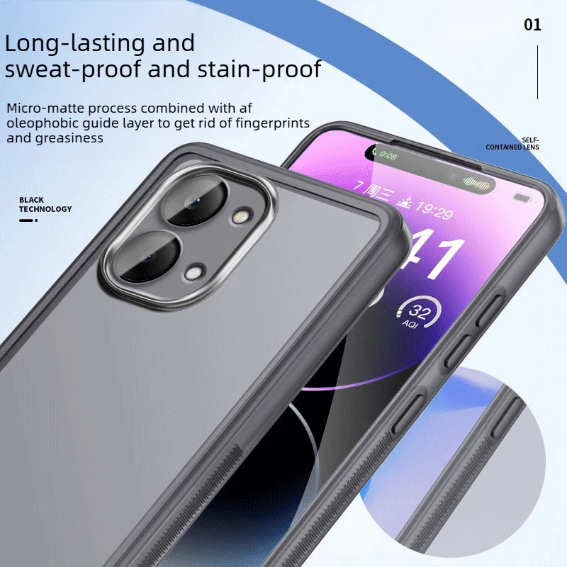 Fashion Transparent Ultra Thin Magnetic Case with Full Protection Lens Film