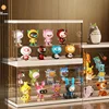 Large Capacity Transparent Acrylic Display Case-Handmade Craft Organizer with Adjustable Shelves for Mart Blind Box Collections 3