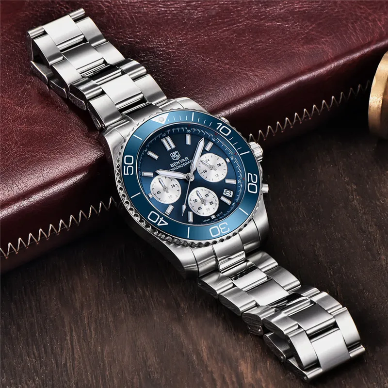 Stainless Steel Benyar Uhr Amazon Herren Armbanduhr By Benyar