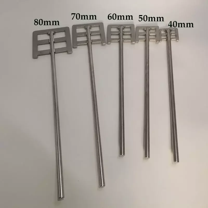 

1pcs lab stainless steel anchor type blade plate paddle with leaf-width 40mm to 120mm, machine impeller stirring paddle with rod