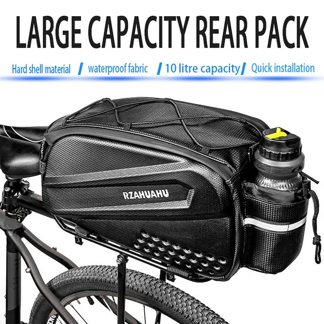 Sac chameau arrière rigide de grande capacité pour vélos, sac étanche pour étagère de siège arrière pour le cyclisme 1