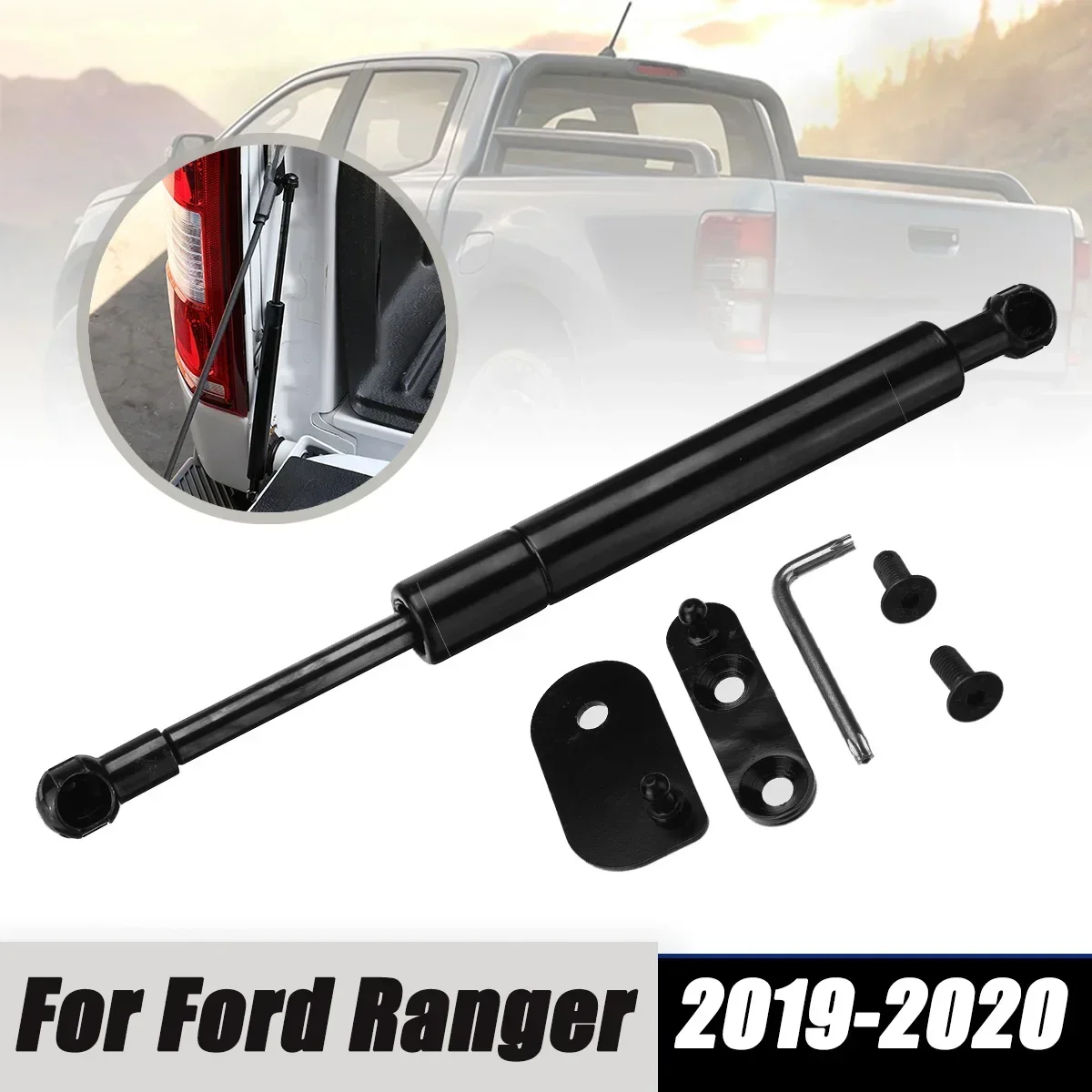 

Rear Tailgate Trunk Shock Absorber Strut Bar Spring Steel Hydraulic Rod Lift Support DZ43206 for Ford Ranger 2019 2020