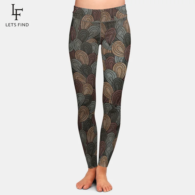 

LETSFIND Brands New High Waist Women Leggings 3D Print High Quality Milk Silk Leggings