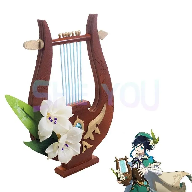 

Genshin Impact Venti Cosplay Prop Weapon Harp Cosplay Costume Accessories Props