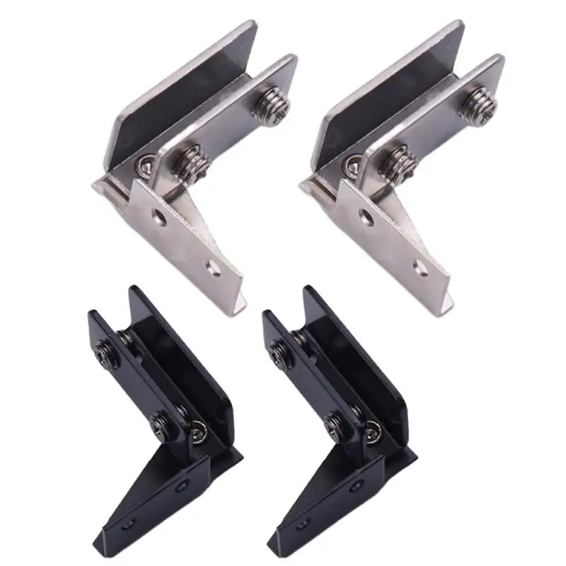 Glass Door Hinge Without Drilling Shower Door Hinges Cabinet Side Mounted Frameless Glass Hinge For Bathroom Kitchen 2pcs stainless steel hinges,door hinges