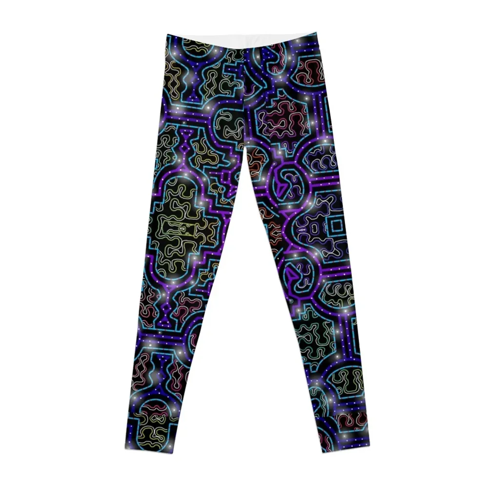 Shipibo Pattern/Ayahuasca Visions Leggings Sport Per Palestra Pantaloni Da Palestra Abbigliamento Sportivo Donna Palestra Leggings Da Donna