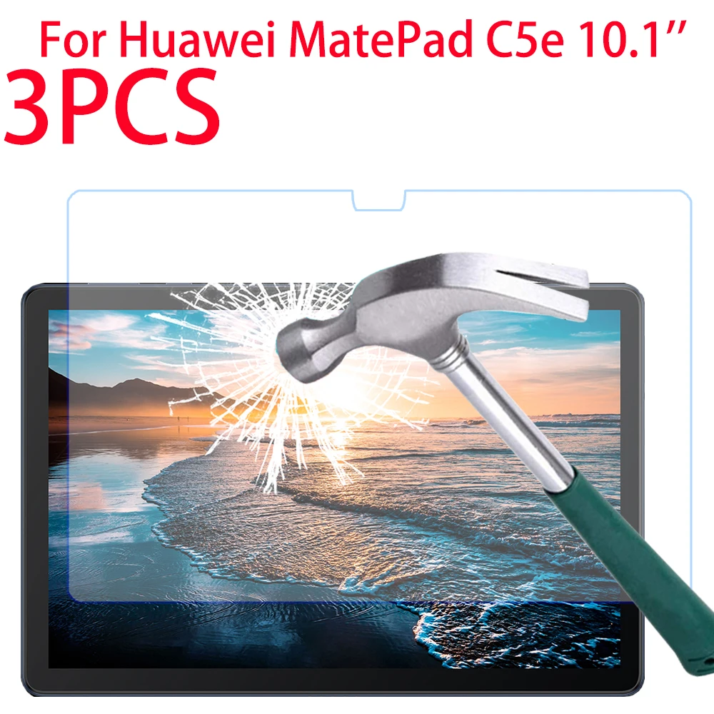 

3 упаковки закаленное стекло для защиты экрана для Huawei MatePad C5e 10,1 дюйма 2022 Защитная пленка для MatePad C5e BZI-W00