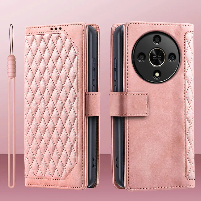 حافظة لهاتف HONOR X9b فتحة للبطاقات محفظة فاخرة مح...