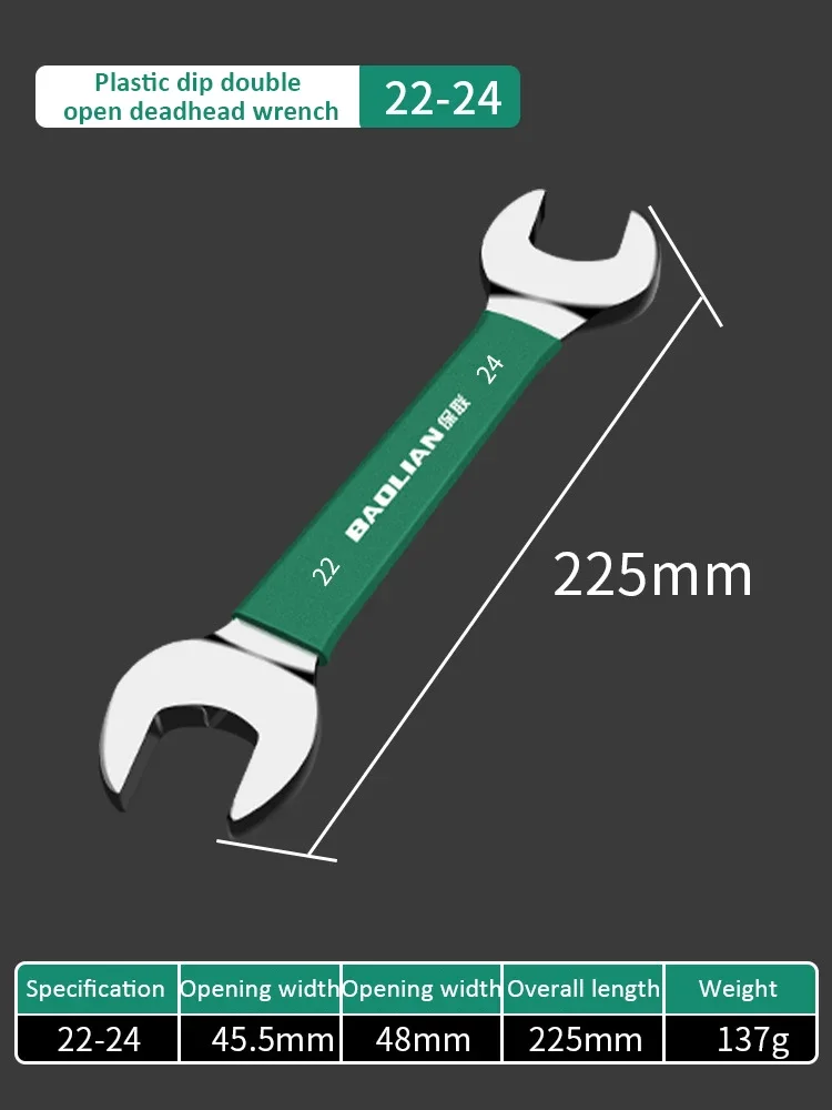 Double-Ended Open Wrench Set - Adjustable Hand Tool Kit