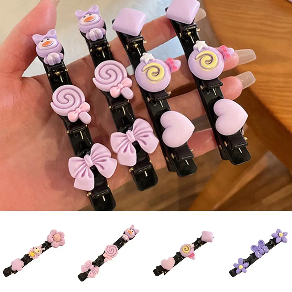 Double Bangs Styling Tools Lovely Girl Bangs Barrettes Double-layers Hair Clip Hairstyle Hairpin Broken hair artifact 10 colors new headband for baby girl solid dot turban soft toddler headwear lovely princess bow elastic newborn hair accessories