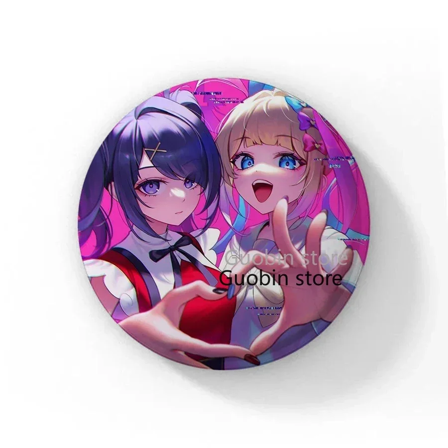 58mm Needy Girl Overdose Game Button Pin Cute Anime Character Cartoon Brooch Badge for Backpack Accessories Decor Fans Collect enamel pins metal pins lapel pins cartoon pins metal brooch fashion brooches medal badge