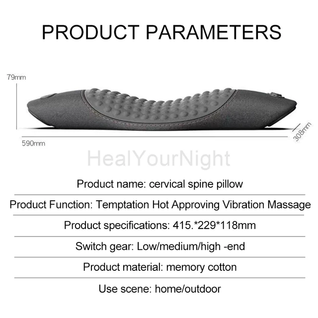 Electric Heated Massage Waist Pillow 5