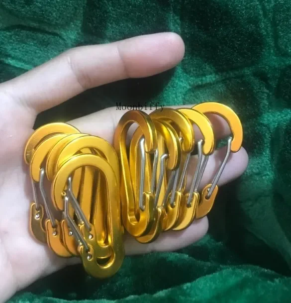 Mosquetones De Aluminio Coloridos - Juego De 4, Ideales Para Camping Y Mochilas