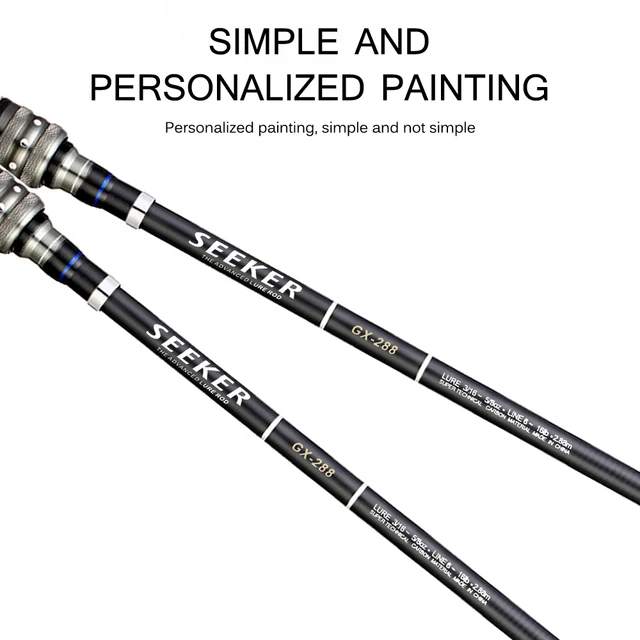 Sougayilang 伸縮式釣り竿 - 24トンカーボンファイバー、CNC加工リールシート、快適なEVAハンドル、バス/トラウトフィッシング用トラベル釣り竿 (釣り竿1本、2.4 Sougayilang 伸縮式釣り竿 - 24トンカーボンファイバー、CNC加工リール