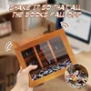 Creative Anti-Anxiety Bookshelf With 200Books Miniature Library Wooden Bookshelf Fidget Toys Shake Away Your Anxiety Creative A 3