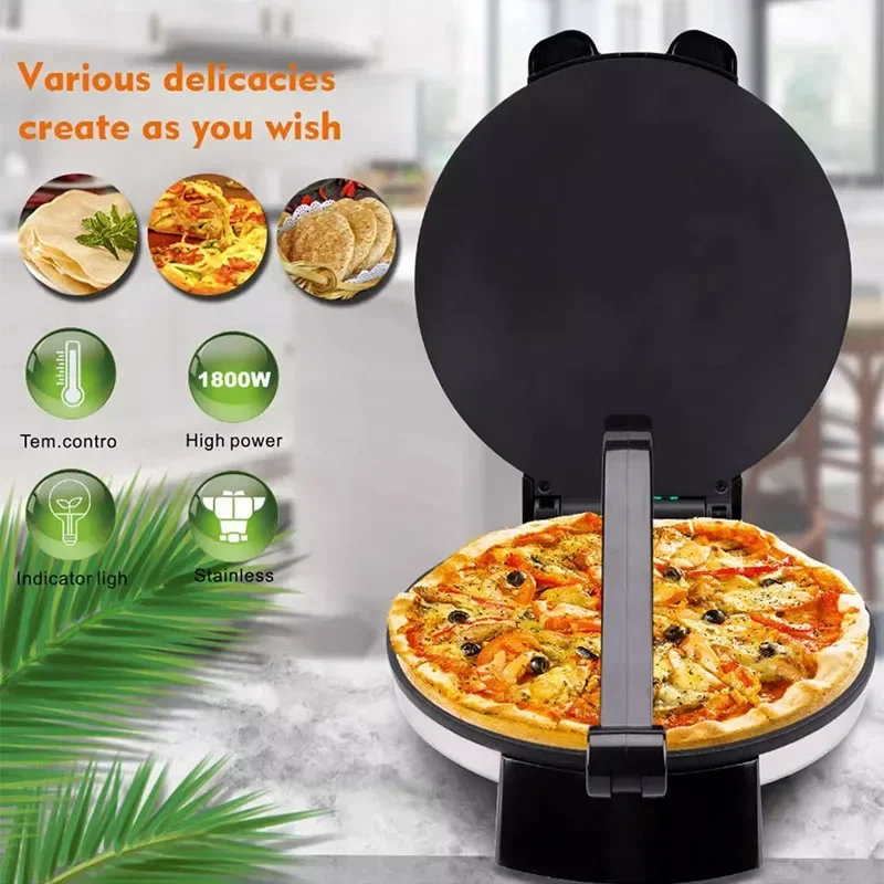 Approved 2000W 10 Inch Non-stick Chapati Tortilla Rotimatic Roti Maker Roti Chapati Making Machine Pita Making Machine Breakfast