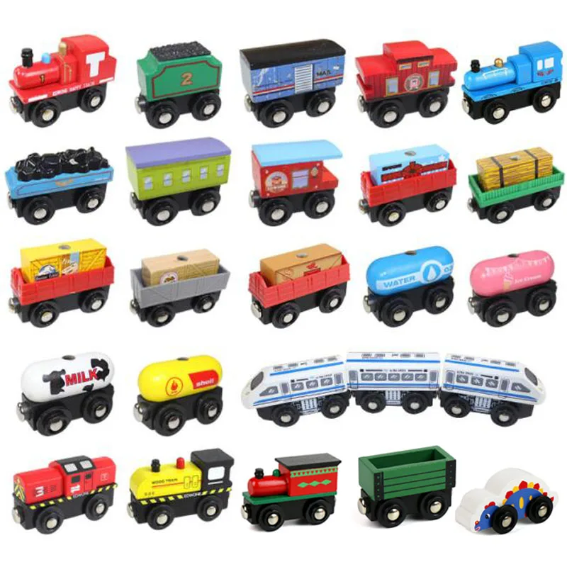 Small Wooden Train Track Car Train Car Truck Fit