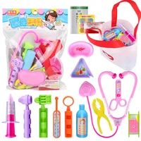 16Pcs Pretend Play Doctor Toy Set Medical Kit Simulation Hospital Role Play Learing Educational Toys For Children Kids Girl 2