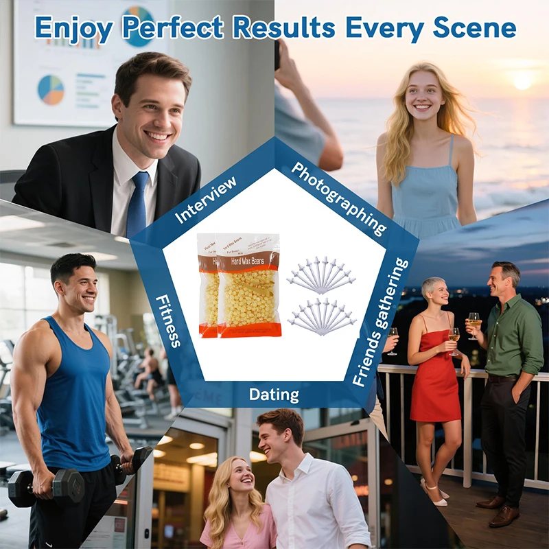 50/200/500g Portable Nose Wax Kit For Men And Women Painless Nose Hair Removal Tool Wax Accessories / 1PACK Nose Wax Sticks