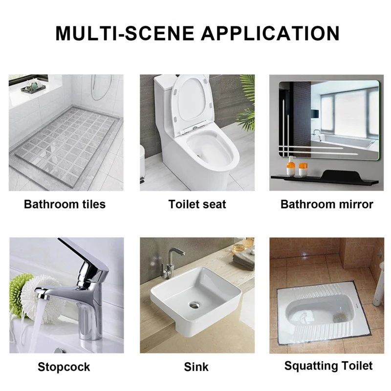 Tile Cleaning Paste 300g Floor Tile Washing Paste With Scent Shower Room Cleaner Stains Removal Cream Multi-Functional For Home