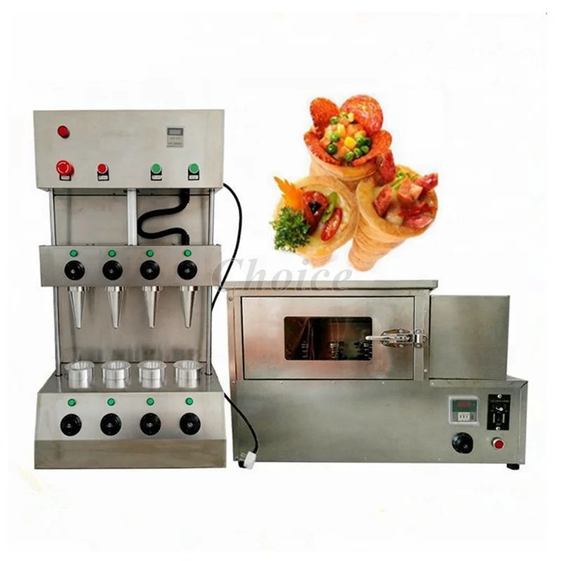 Electric 220/110V Pizza Cone Molding Machine/ Rotary Pizza Cone Oven/ Pizza Cone Warmer Showcase Cabinet With Production Line