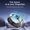 Smart Ring R08 Blood Oxygen Pressure Health Monitor 5ATM Waterproof Health and Sleep Monitor With Charging Case for Phone 5