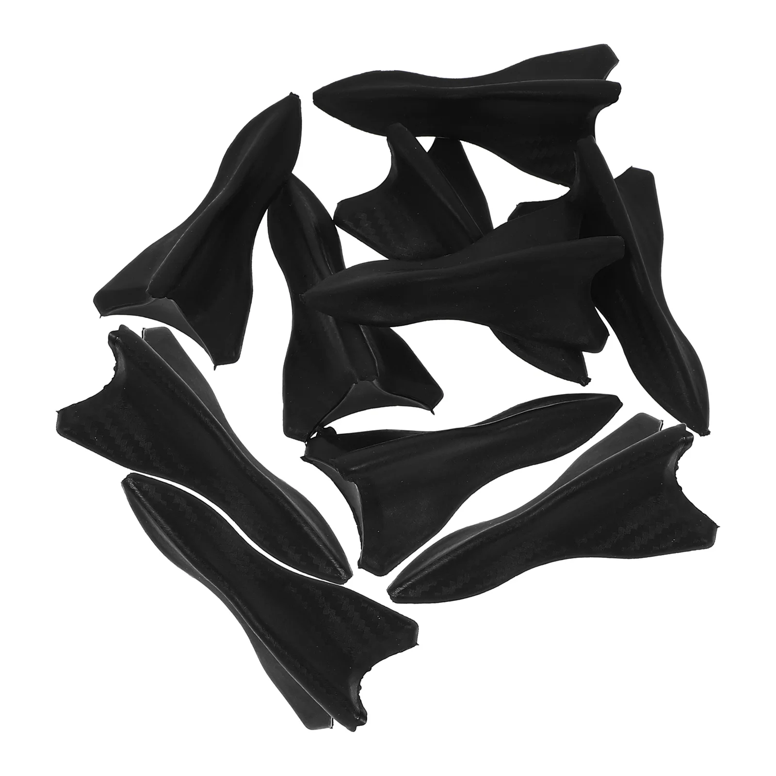 

10 Pcs Roof Shark Fin Antenna Car 3d Decor Decoration Exterior The for Topper Abs