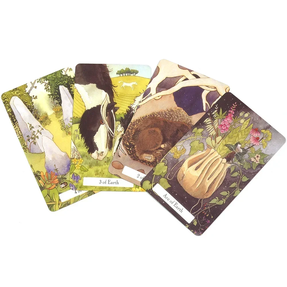 10.3*6cm The Witches&rsquo; Wisdom Tarot Deck In A Tin Box with Green Gilded Edges 78 Pcs Tarot Cards with Guidebook for Beginners