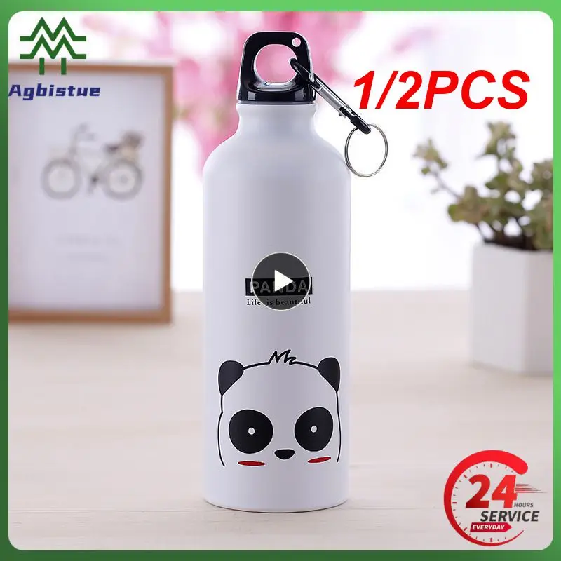 

1/2 шт. 500 мл Спортивная бутылка мультяшный семейный портативный карабин Спортивная бутылка карта бутылка с милым рисунком бутылка для воды Детский спортивный напиток