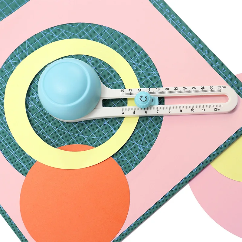 Circle Paper Cutter Rotating Circle Paper Trimmer Compass Cutter For  Cutting Circles For Picture Cardboard Cardstock For - AliExpress