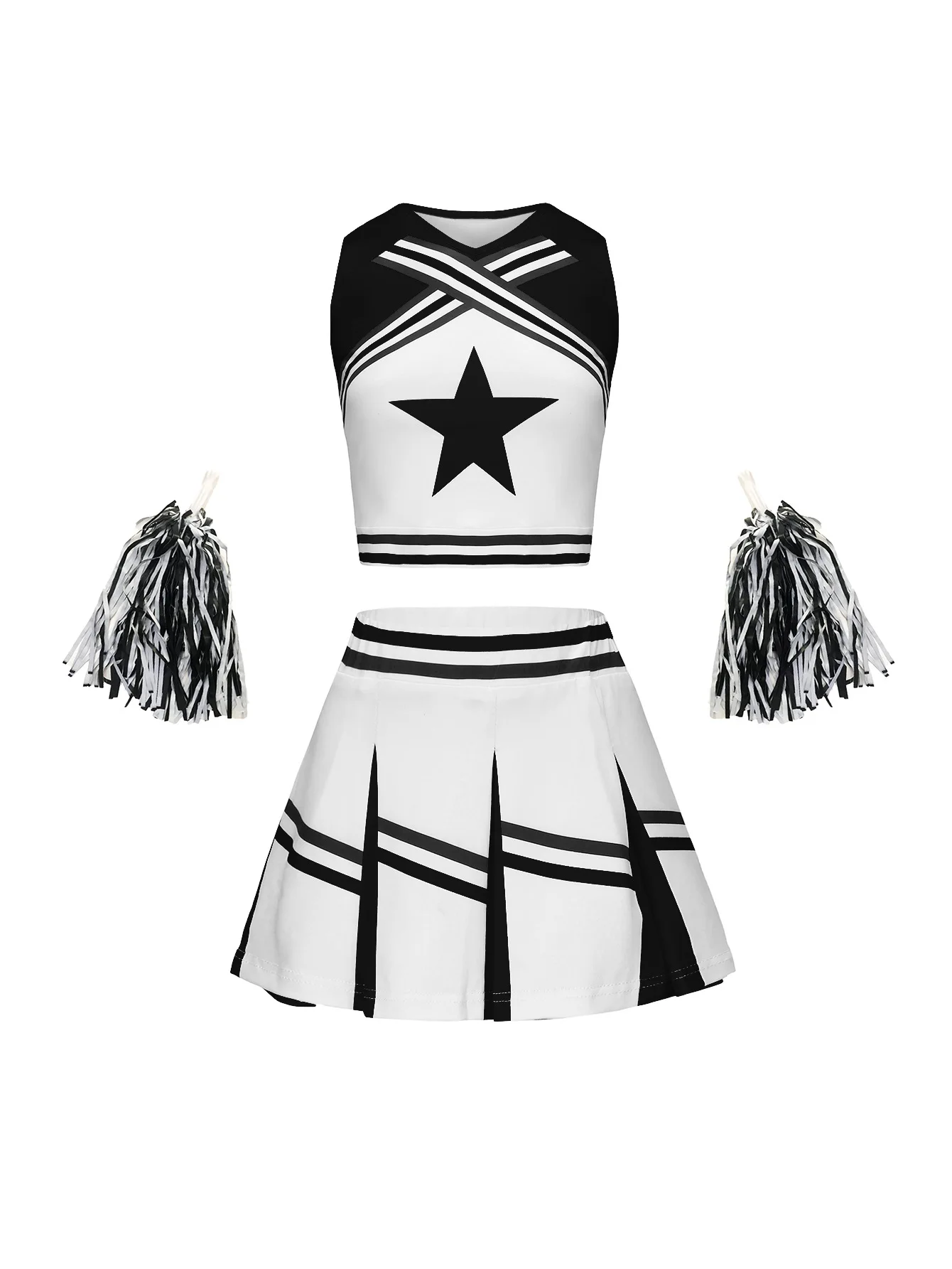 Cheerleading Costume Women Girls Competition Red Cheerleaders School Team Uniform Class Suit For Child Dancing Costumes