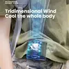 Portable Fan 4500mAh Powerful Rechargeable Mini Waist With 3 Speeds Strong Wearable Clip Belt Fan for Outdoor Traveling Fishing 5