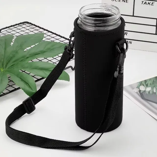 1pc 420-1500ML Sports Water Bottle Case Insulated Bag Neoprene Pouch Holder Sleeve Cover Carrier for Mug Bottle Cup with Strap 4