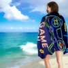 1pc Quick Drying Microfiber Game Console Beach Towel - Soft, Absorbent, Lightweight, Sun Protection - Perfect Summer Accessory 6