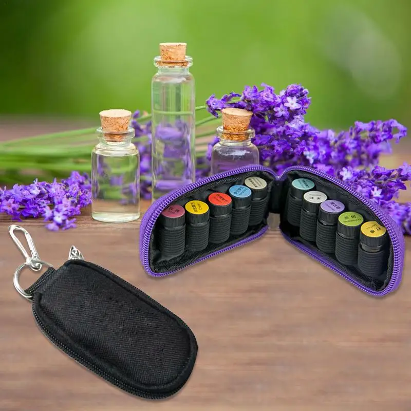

10 Bottles Essentials Oil Storage Bag Carrying Portable Travel Holder Case Pouch Organizer Rangement Zipper Bag