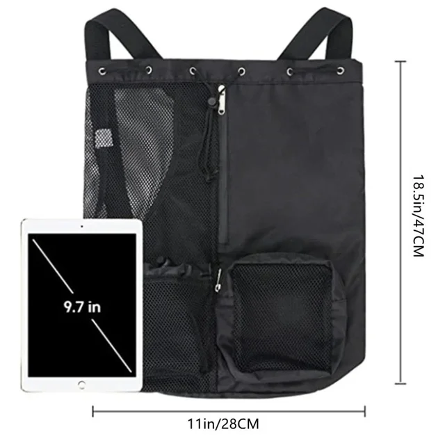 Lightweight Mesh Drawstring Backpack - Swimming and Sports Bag 5