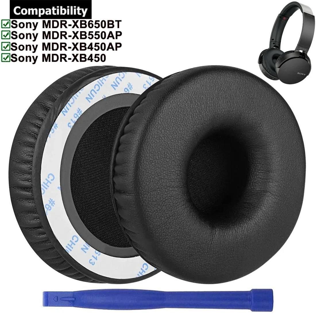 

Replacement Ear Pads Earpads for Sony MDR-XB550AP MDR-XB450AP MDR-XB650BT MDR-XB450 MDR XB550AP XB450AP XB650BT XB450 Headphones