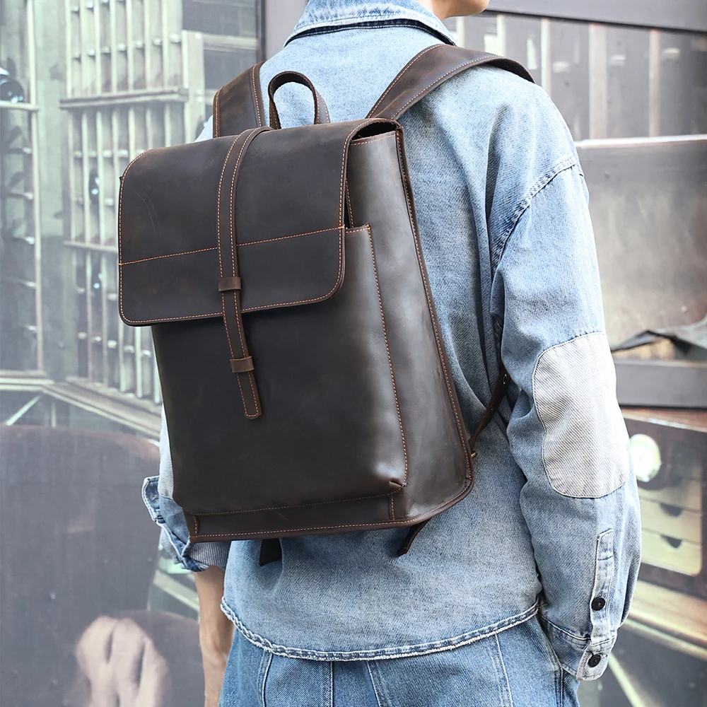 Рисунок 6 - Вместительный рюкзак из натуральной кожи для мужчин