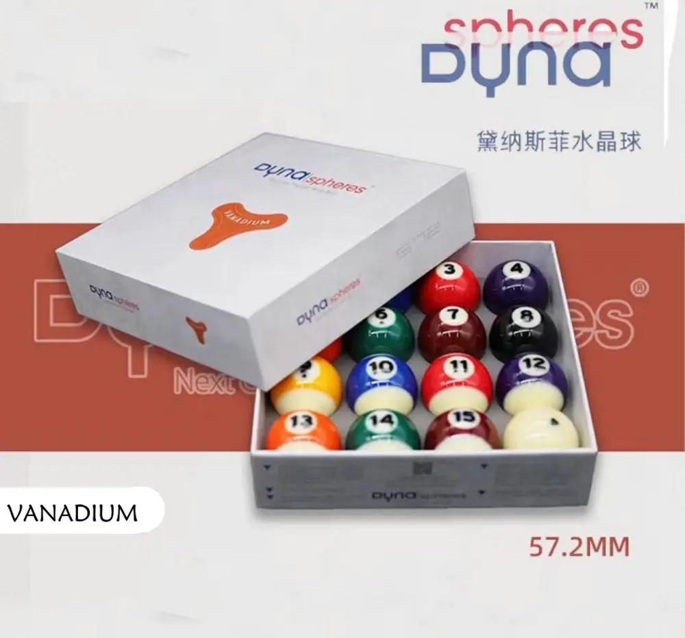 DYNASPHERE Phenolic Billiard Pool Ball Set 2-1/4"(Vanadium )