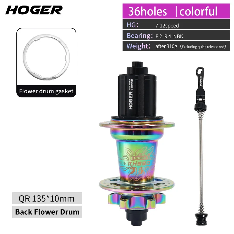 HOGER MTB Hub 6 Bearing 120 Click Mountain Bike Hub Front Rear 32