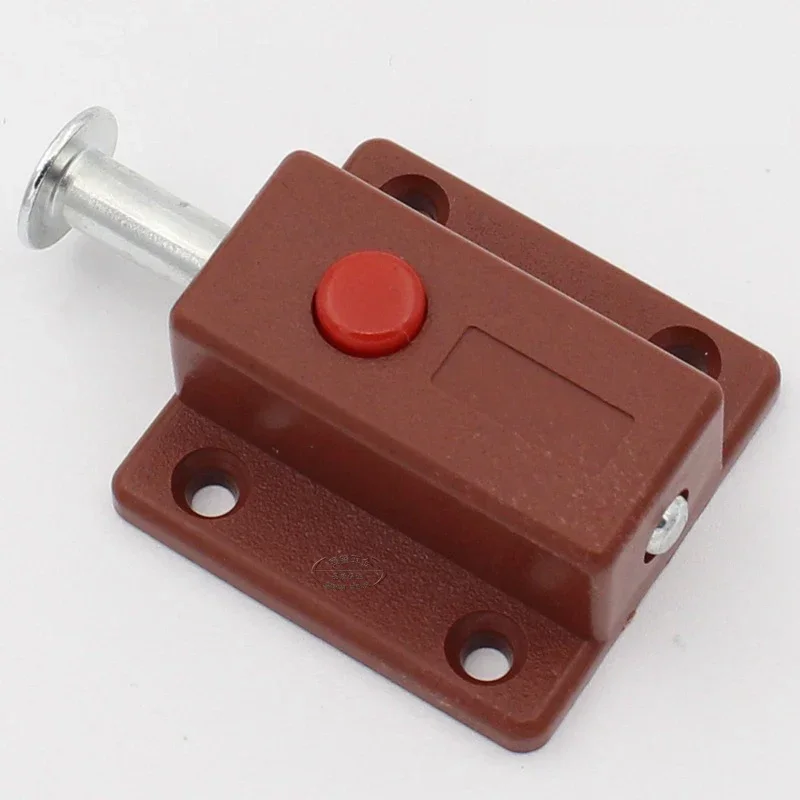 Door Latch 2pcs Window Cabinet Push Button Spring Load Automatic Door Bolt Latches