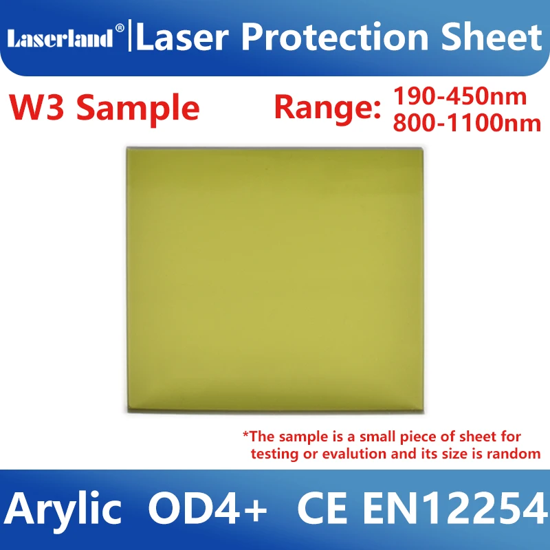 Laser Window Shield Industrial Grade Laser Window Sample Clear View 1064nm Protection Shield Sheet Acrylic Safety Screen