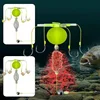 2025 String Hook Fishing Bait Cage Four Hook Carbon Steel Line Group Feeder Sinker Float Sharp Fishing Spring Bait Cage Sea 2
