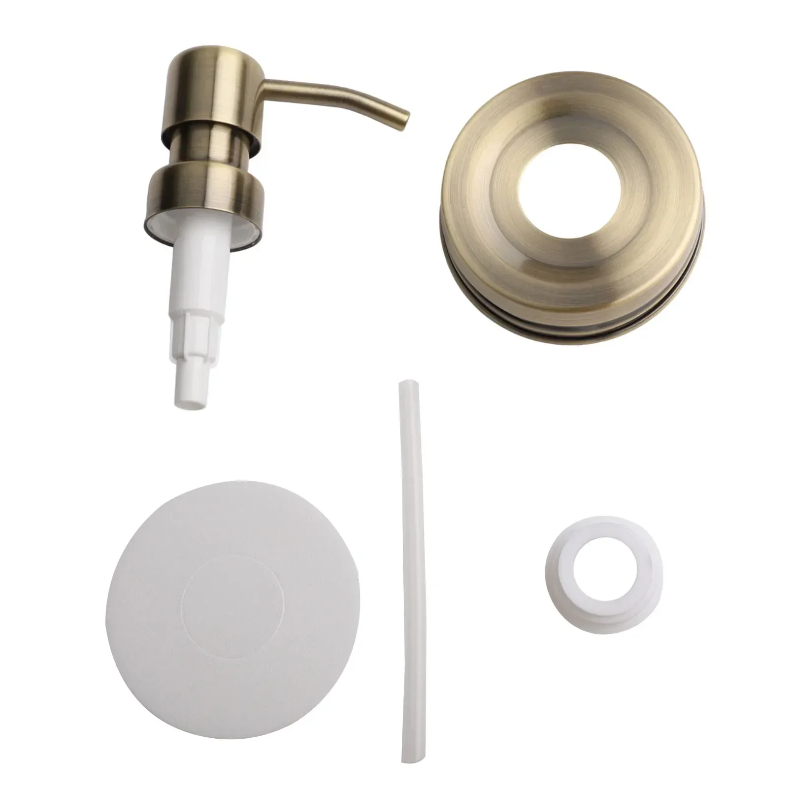 Soap Dispenser Pump Sealed Stainless Steel Bottle Cap Anti-Rust Soap Dispenser Covers Canning Lids Replacement Liquid Pumps