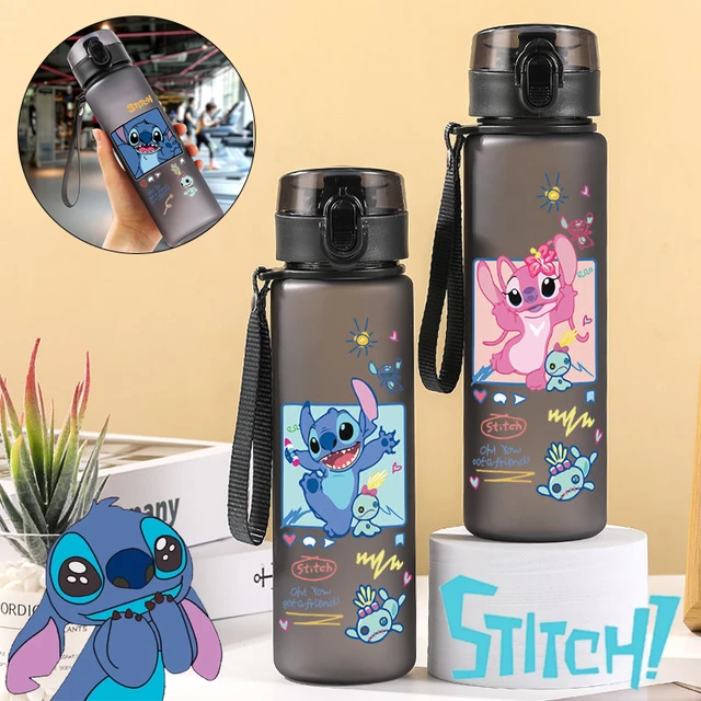 Disney Anime Stitch Kids Sports Water Bottle Stitch Anime Portable Water  Bottles Baby Outdoor Water Children's