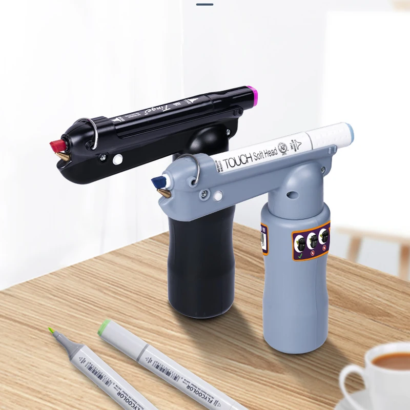 DIY portable Marker Airbrush Kit, Portable Auto Mini Cordless Air Brush for  Cake Decorating, Art, Makeup, Nail, Model Painting - AliExpress