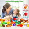 Food Toy Fruit Vegetable Seafood Pizza Hamber Cutting Toys Educational For Baby Gift Kids Toy 3
